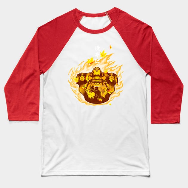 Fire Sakai Mask Baseball T-Shirt by HyperTwenty